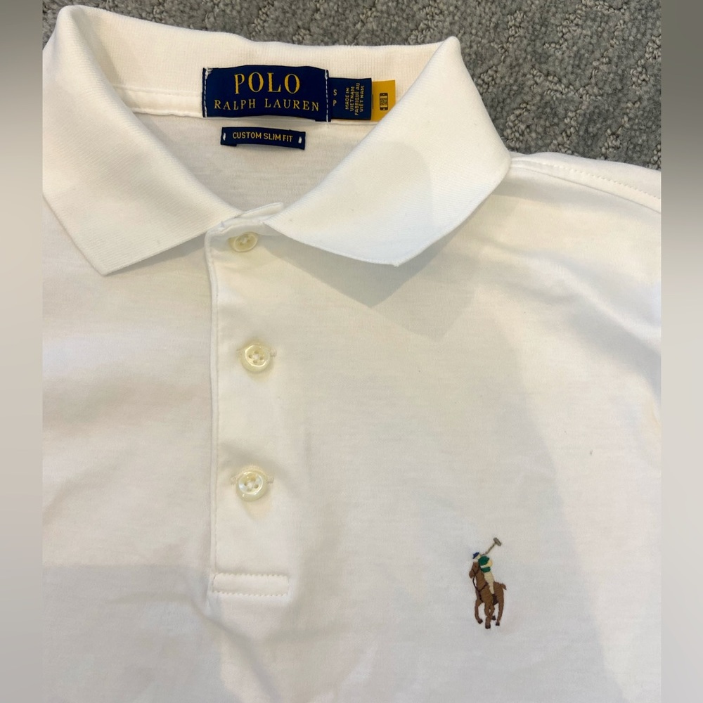 Ralph Lauren Polo, men’s size small, white, great condition